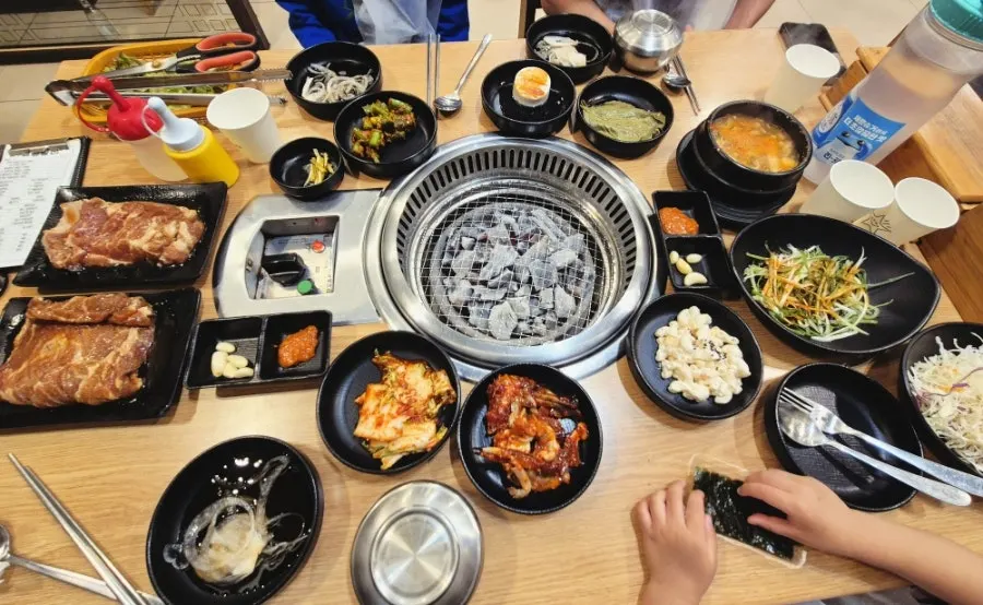 정원갈비 경기광주점 숯불 갈비 상차림