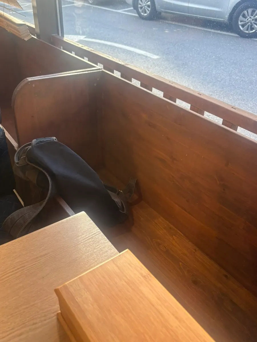 Bag storage space next to the seat