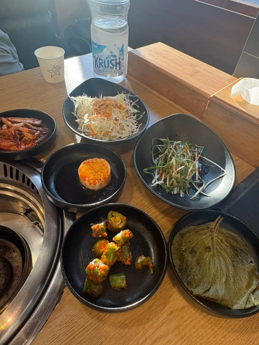 Side dishes set on the table
