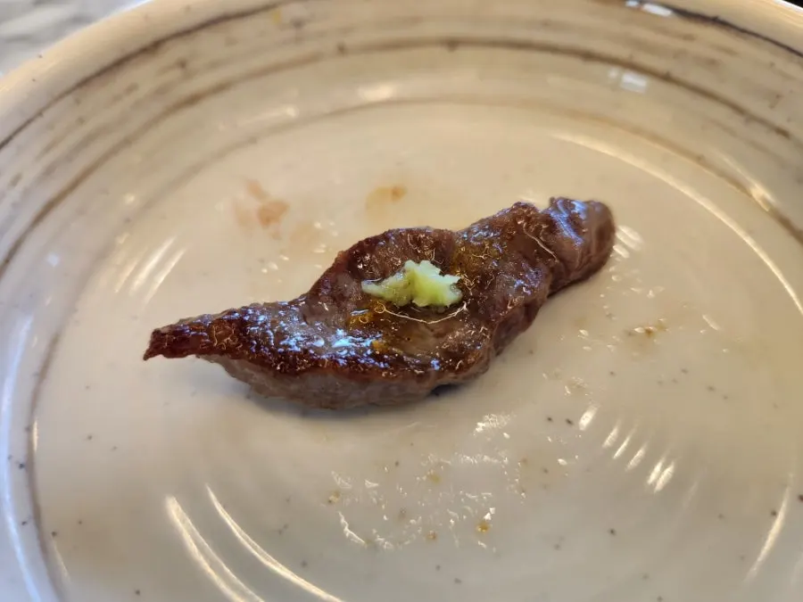Sogalbisal enjoyed with pickled onion