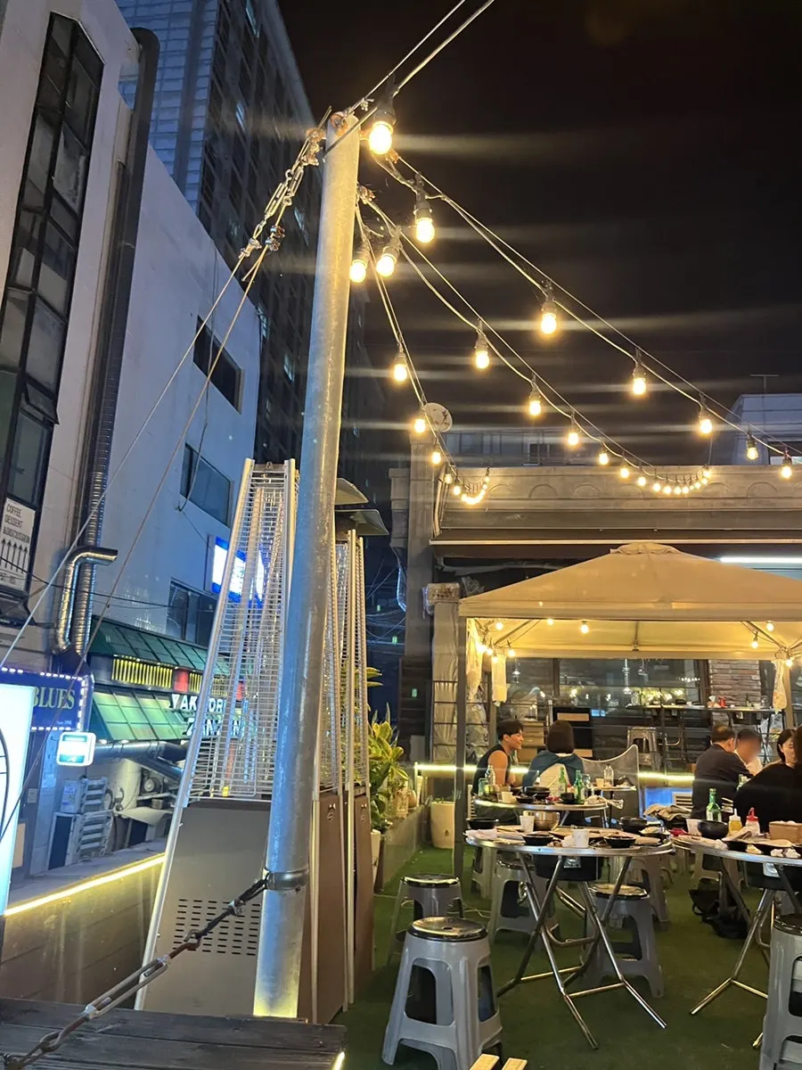 View of the Jeongyukdo indoor dining hall after finishing the meal