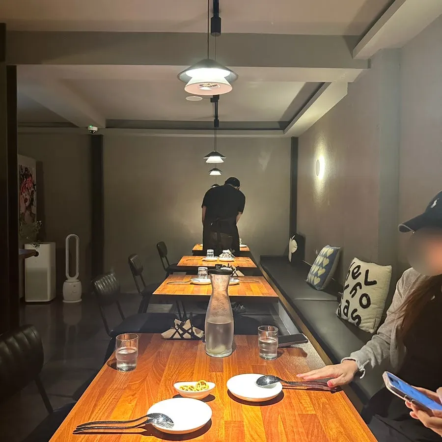 Adam's calm-toned interior