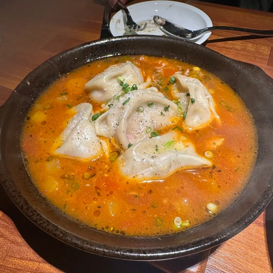 The mandu tomato stew