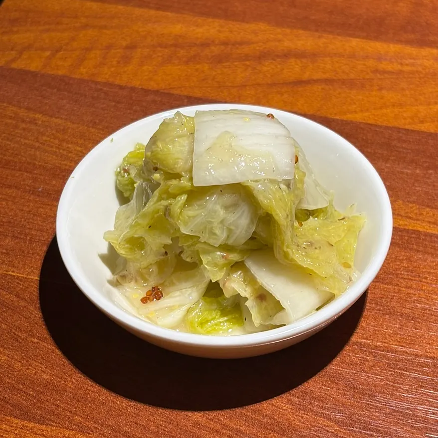 Pickled cabbage side dish at Adam