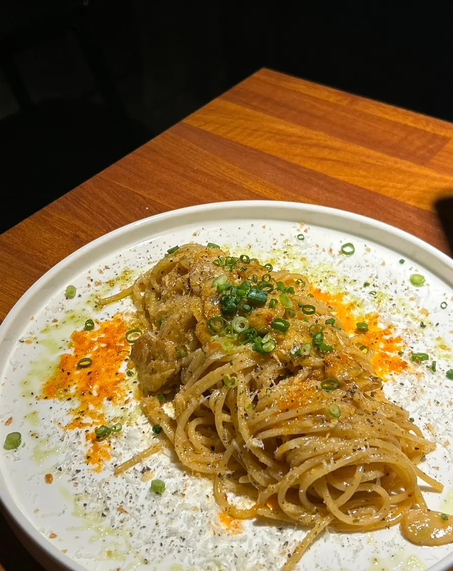 Aglio e olio ordered spicy