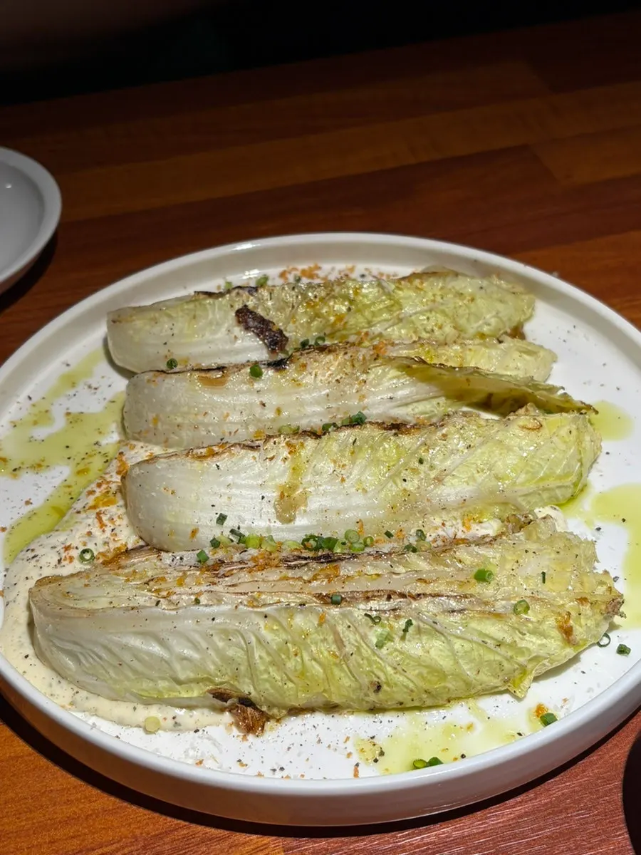 A plate of Adam's grilled cabbage