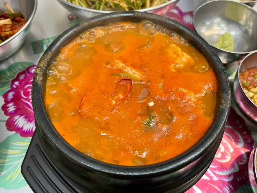 서비스로 나온 진한 청국장