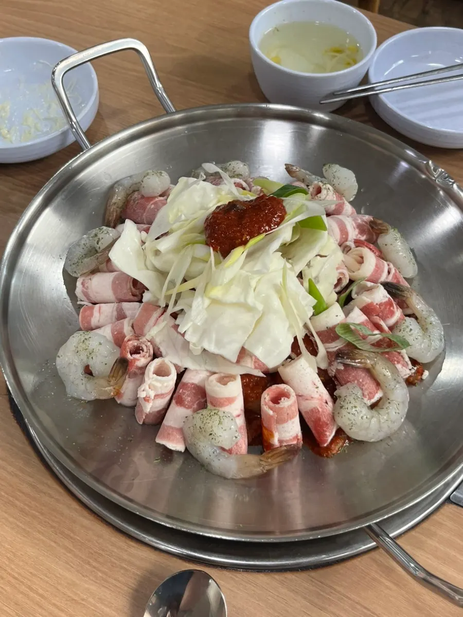 계란탕 추가 안내와 기본찬