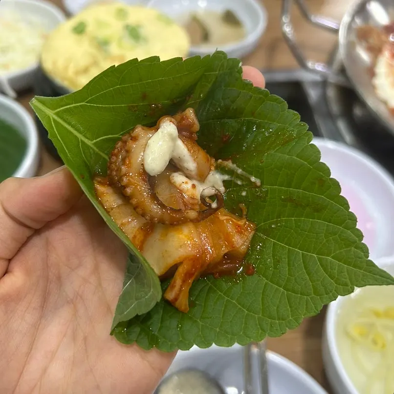 飽滿章魚特寫