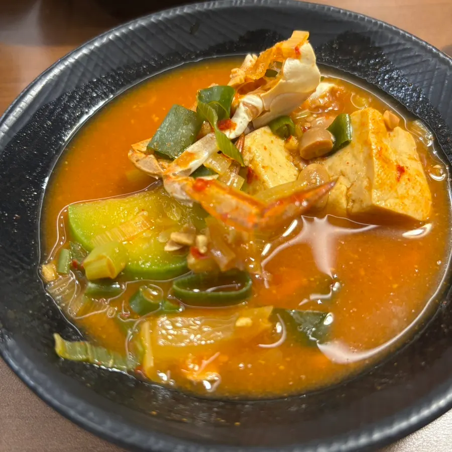 Doenjang jjigae included in the set