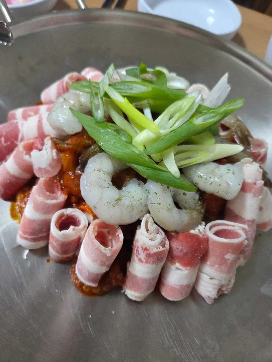 대파가 가득 올라간 쭈꾸미볶음