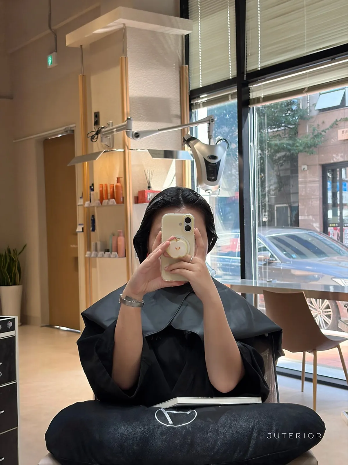 Hair length being grown out before the perm