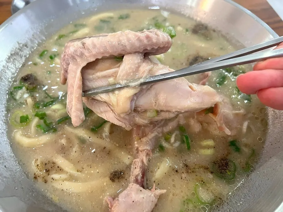 Juicy chicken thigh meat