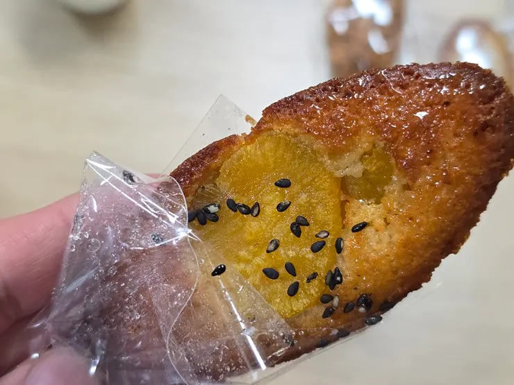 Sweet potato candy financier