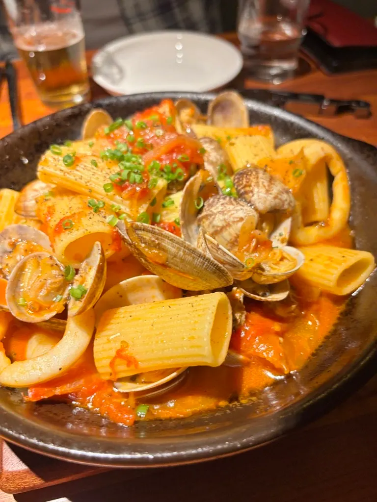 A quickly-snapped photo of the pasta