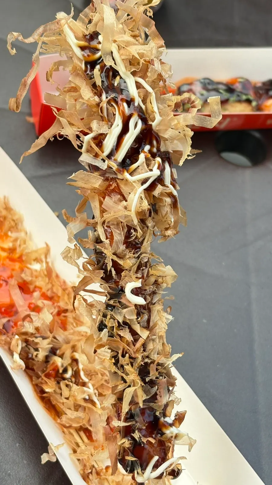 Spicy boneless teriyaki chicken skewer