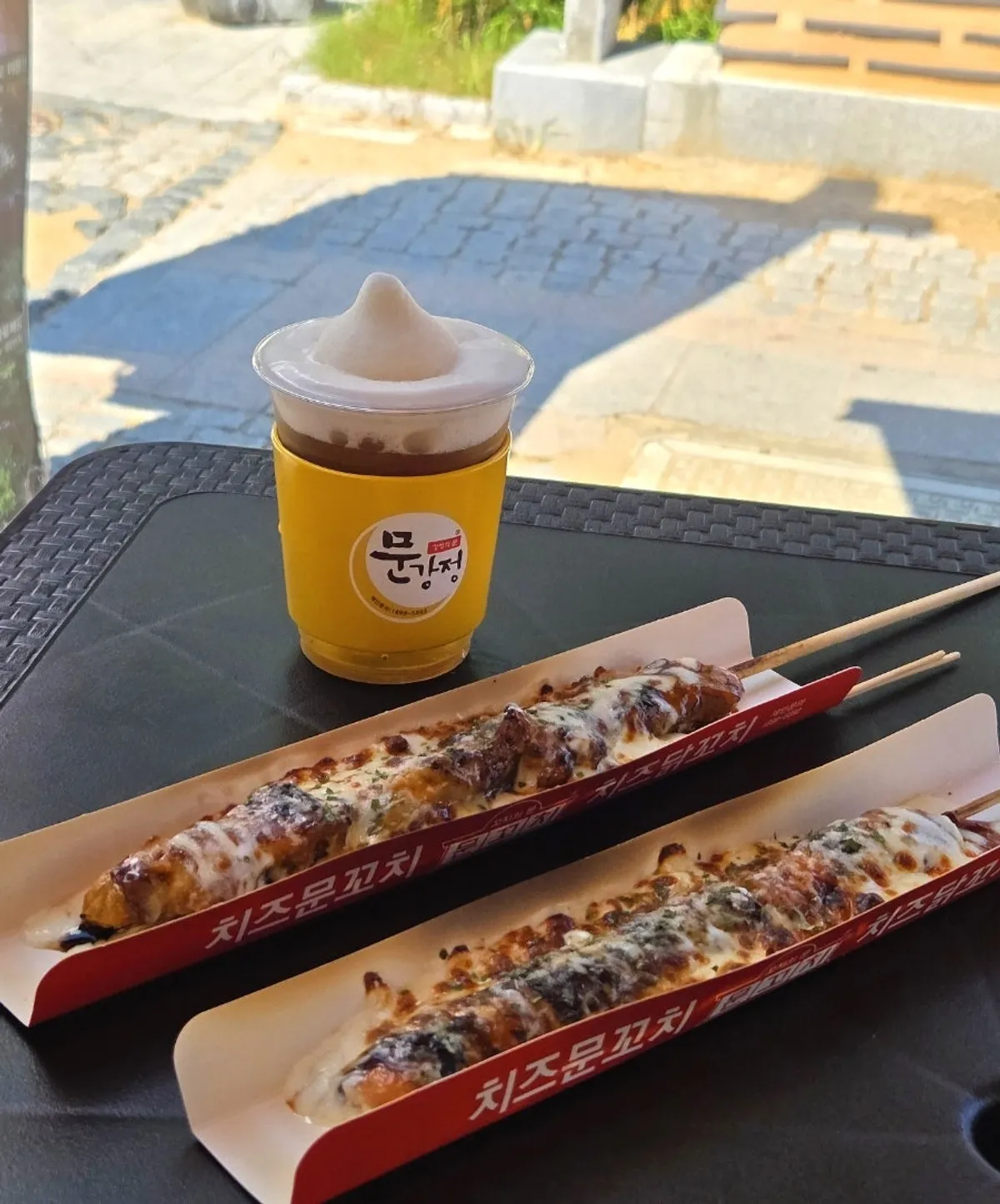 치즈문꼬치와 치즈닭꼬치, 슬러시맥주 한 상