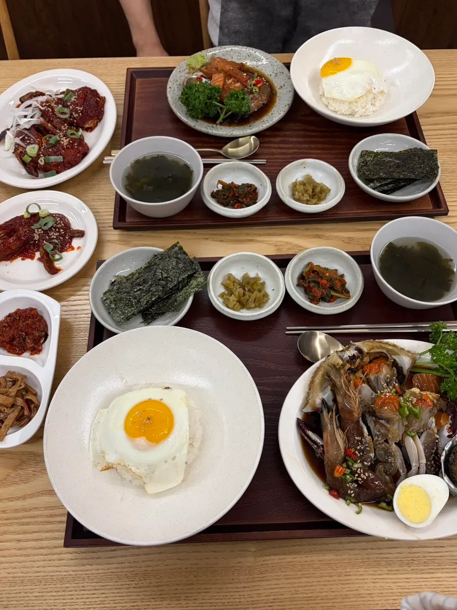 선물용으로 포장된 게장 판매 제품