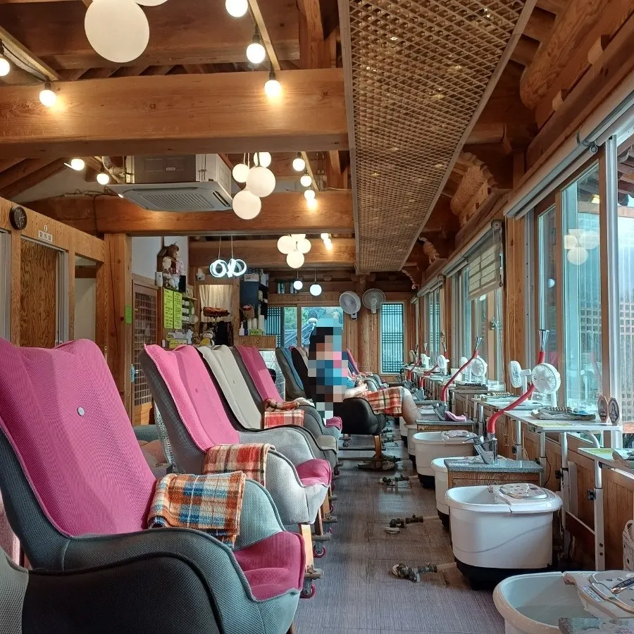 Cozy wood-toned café interior
