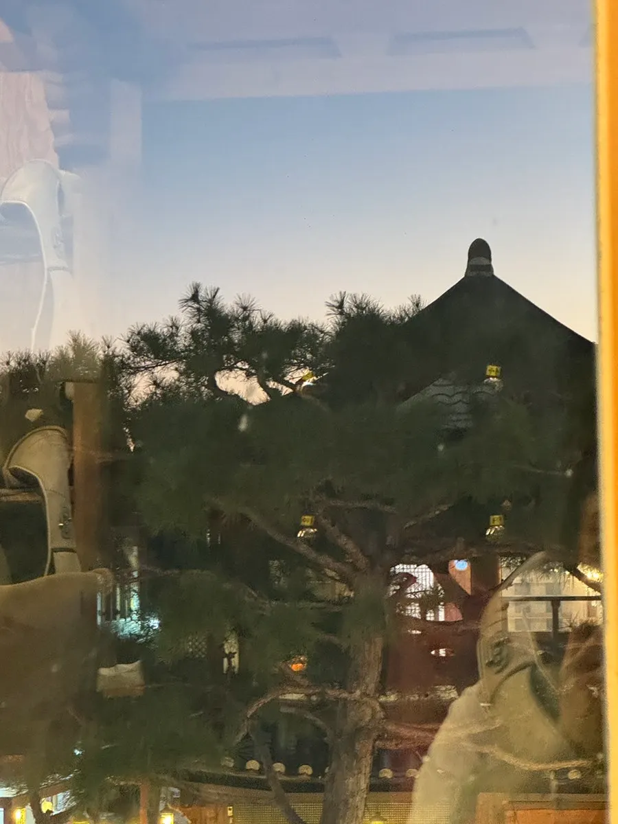 Window seat with a view of the hanok street