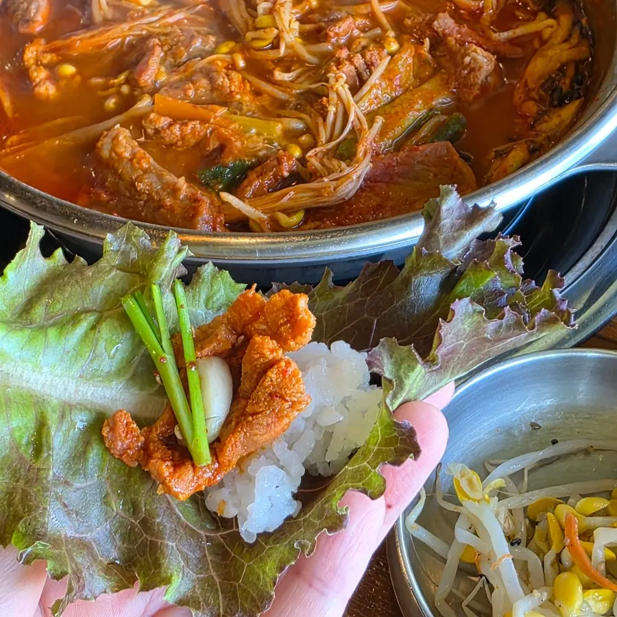 Tender galbi and white rice