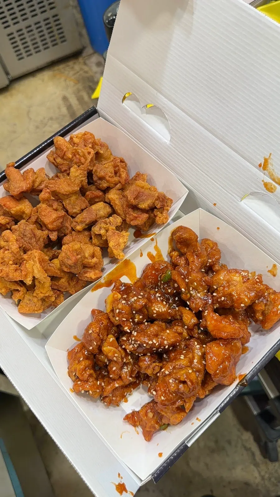 พื้นที่สั่ง dakgangjeong ที่คิวลดลงอย่างรวดเร็ว