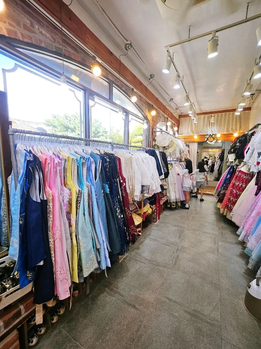 Retro interior of the costume shop