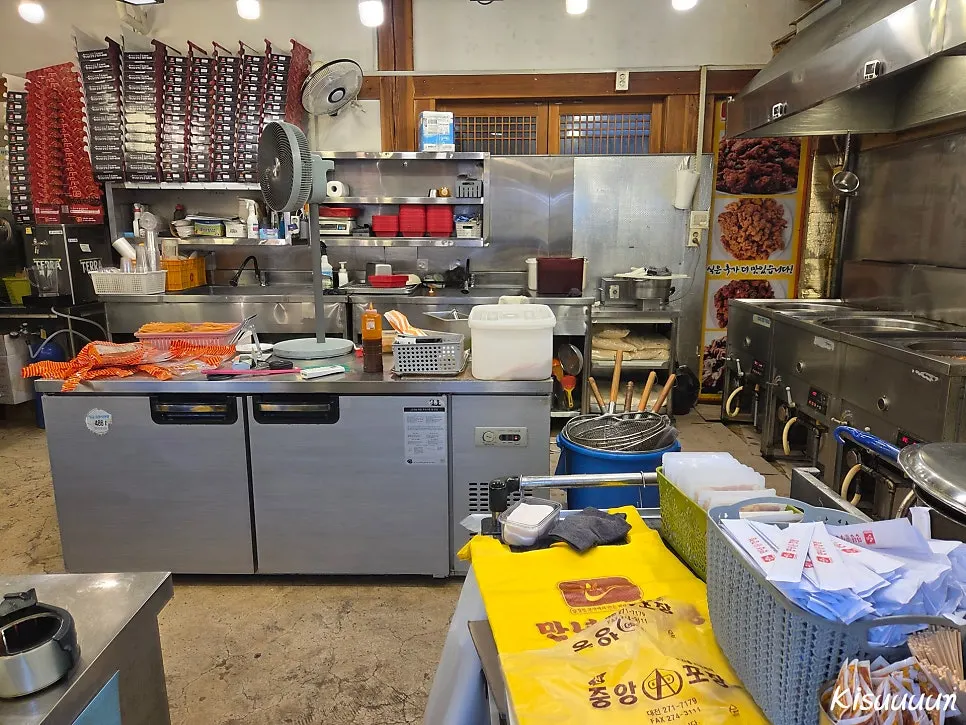 Interior of the shop and the counter