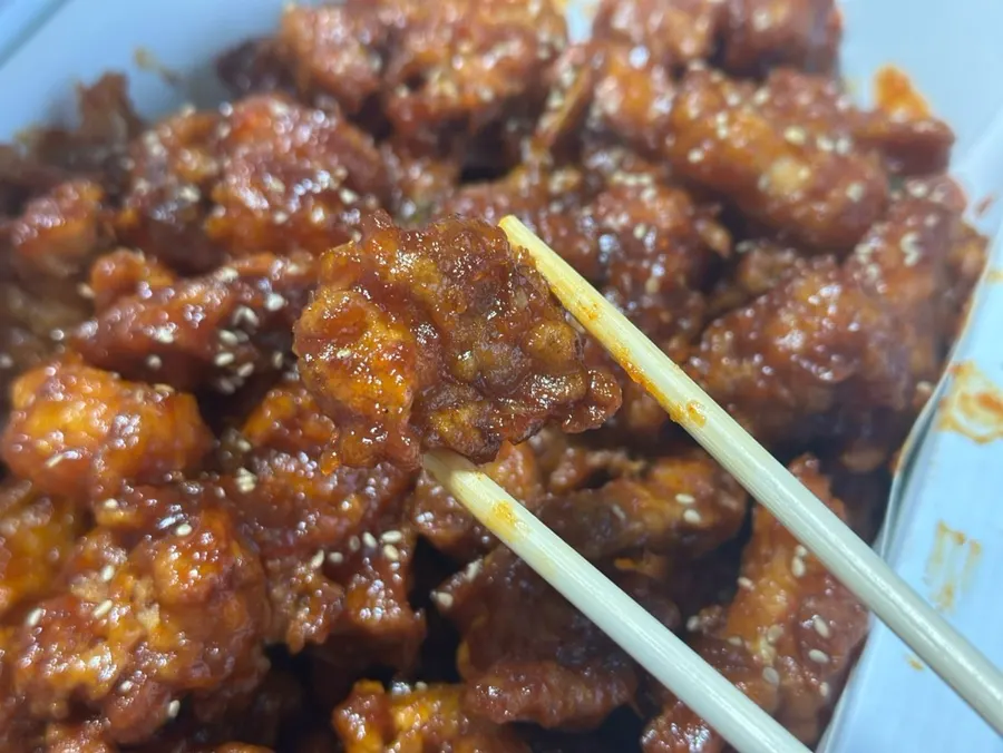 Close-up of springy whole shrimp in the shrimp gangjeong