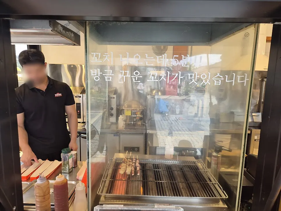 Kiosk order screen at Munkkocchi Mungangjeong