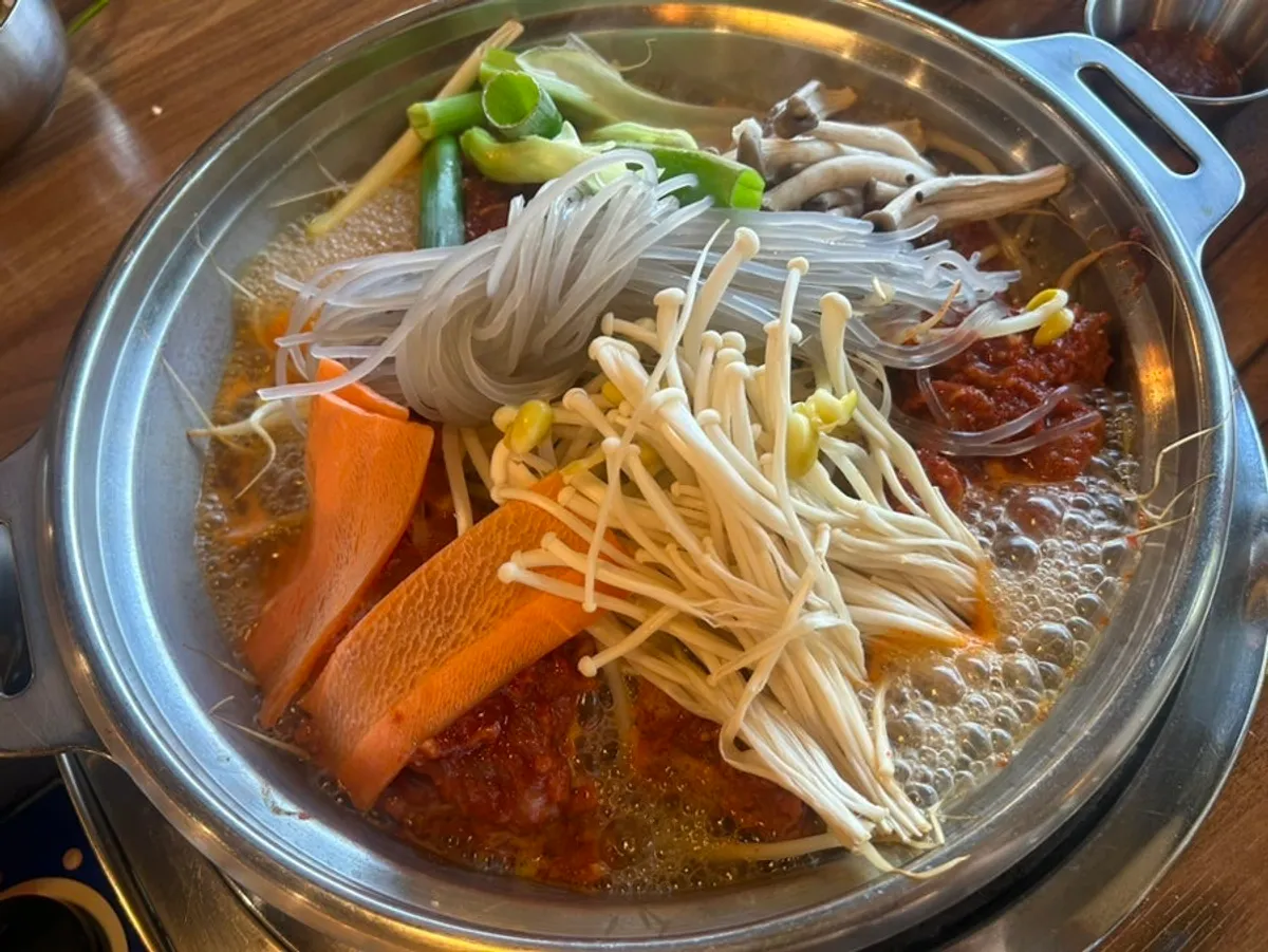 한옥마을물갈비 물갈비 전골 클로즈업