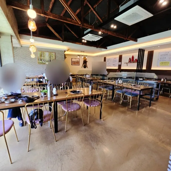 Modern, clean interior of the restaurant