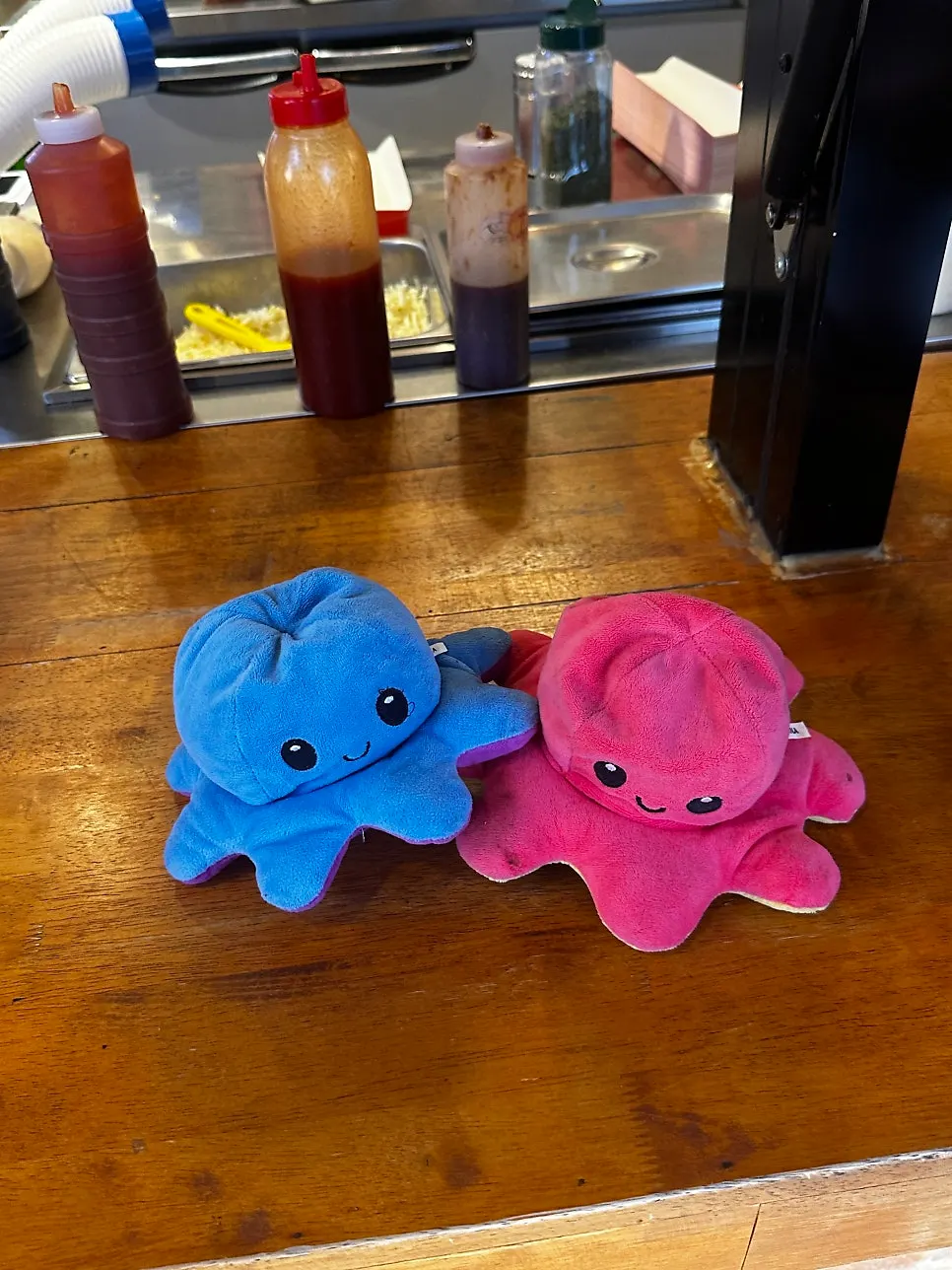 Octopus doll placed in front of the shop