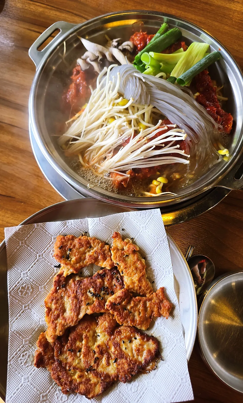 2인 갈비전골세트 한 상