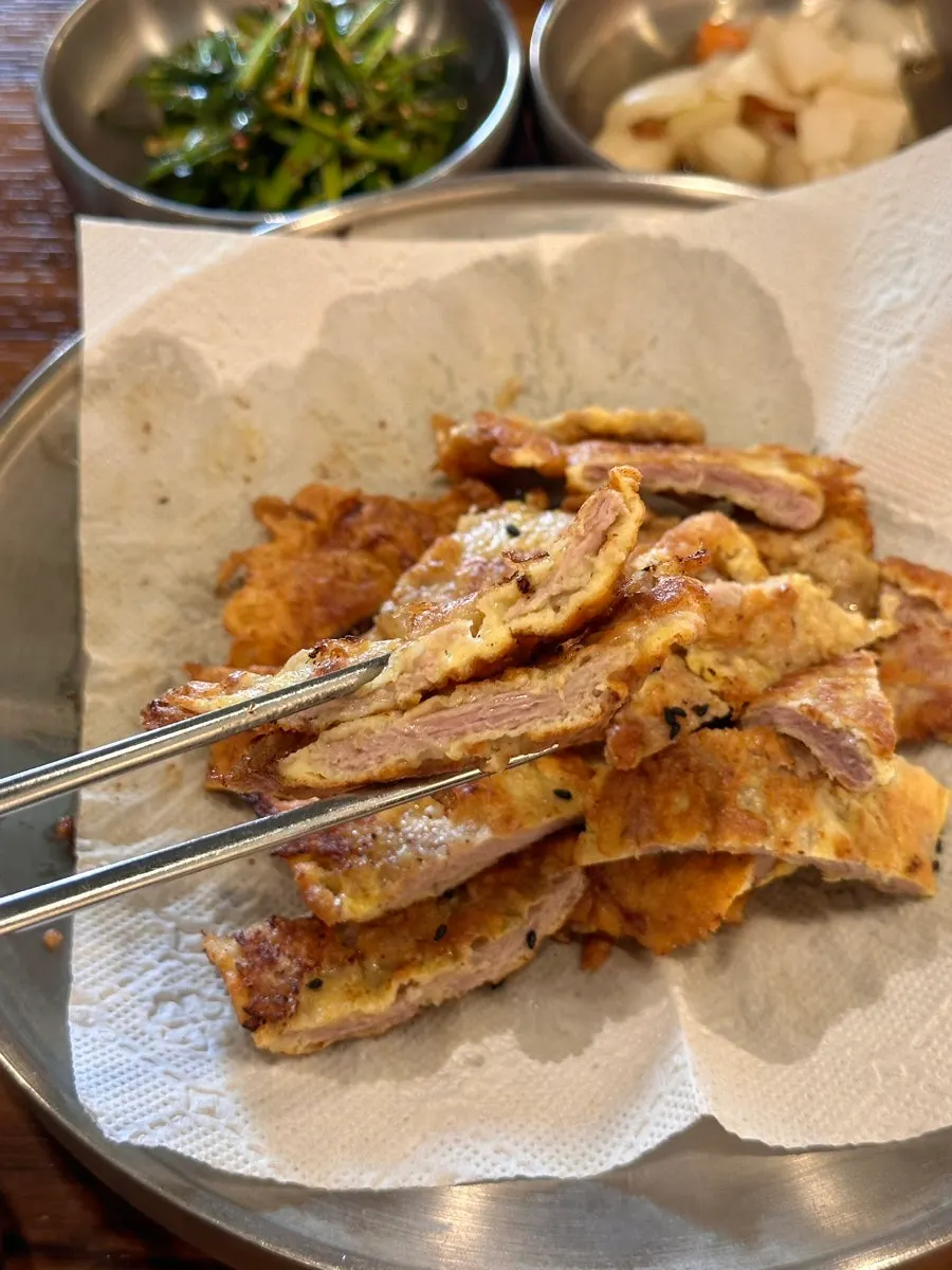 부드러운 육전 단면