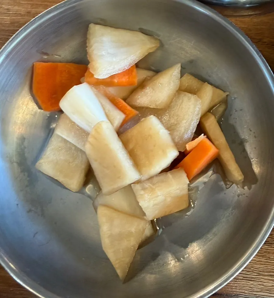 Well-seasoned selection of Korean side dishes