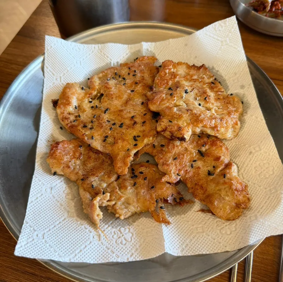 Thick yukjeon grilled for the set