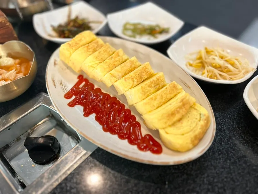 Large, thick egg roll from Jeonju House