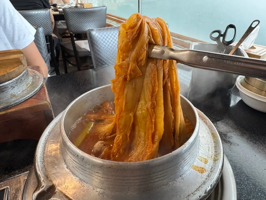 Stew loaded with big chunks of rib meat