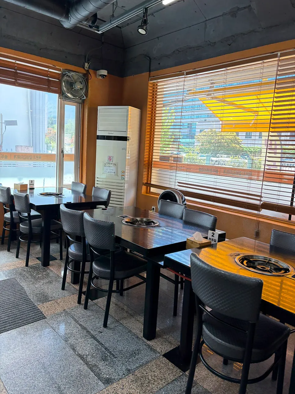 Interior of Jeonju House with group seating