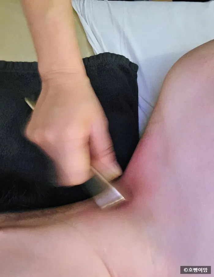 Hands-on full-body massage in progress