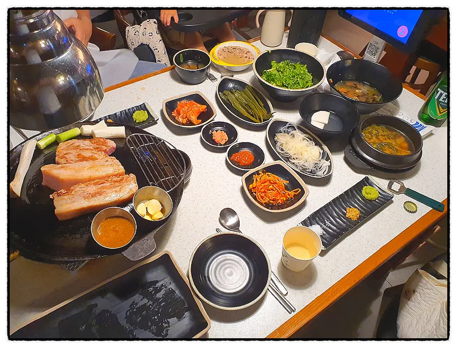 몽유도 신시가지점 기본 상차림