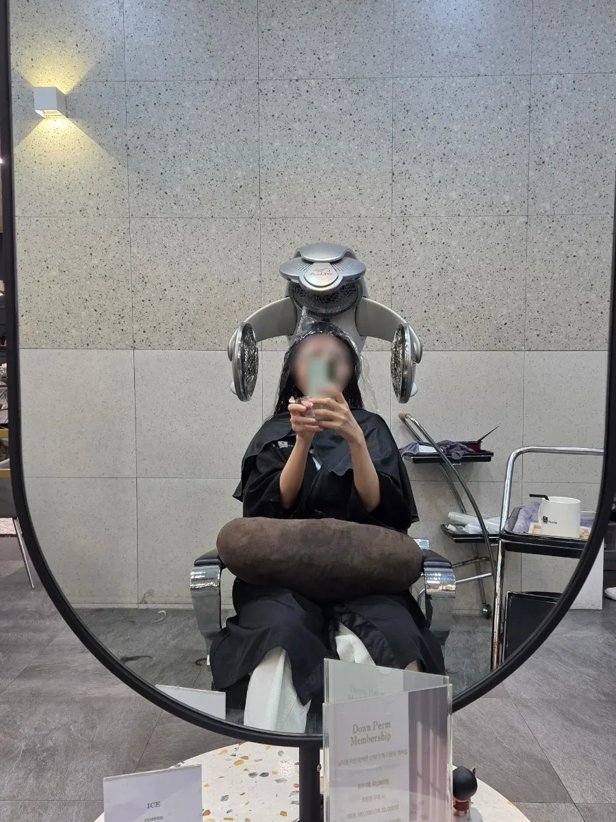 Hair mid-perm treatment