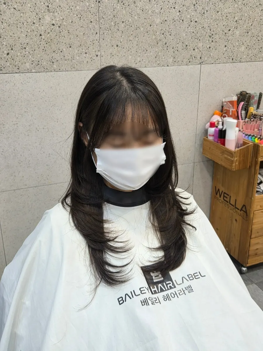 After style with the C-curl added