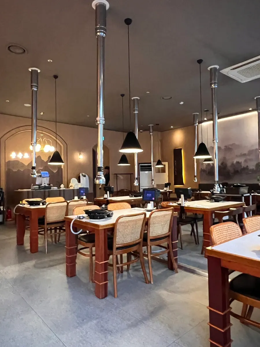 Wood-toned interior of Mongyudo