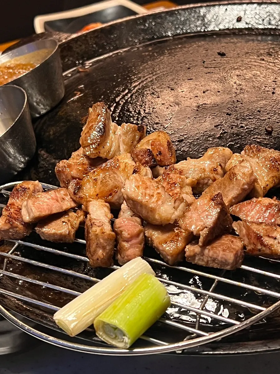 Simply enjoyed aged pork neck