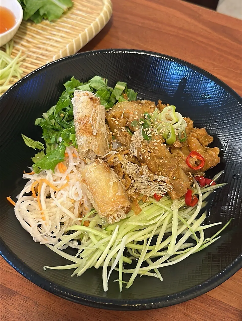 Phodam's bun cha served in a noodle bowl