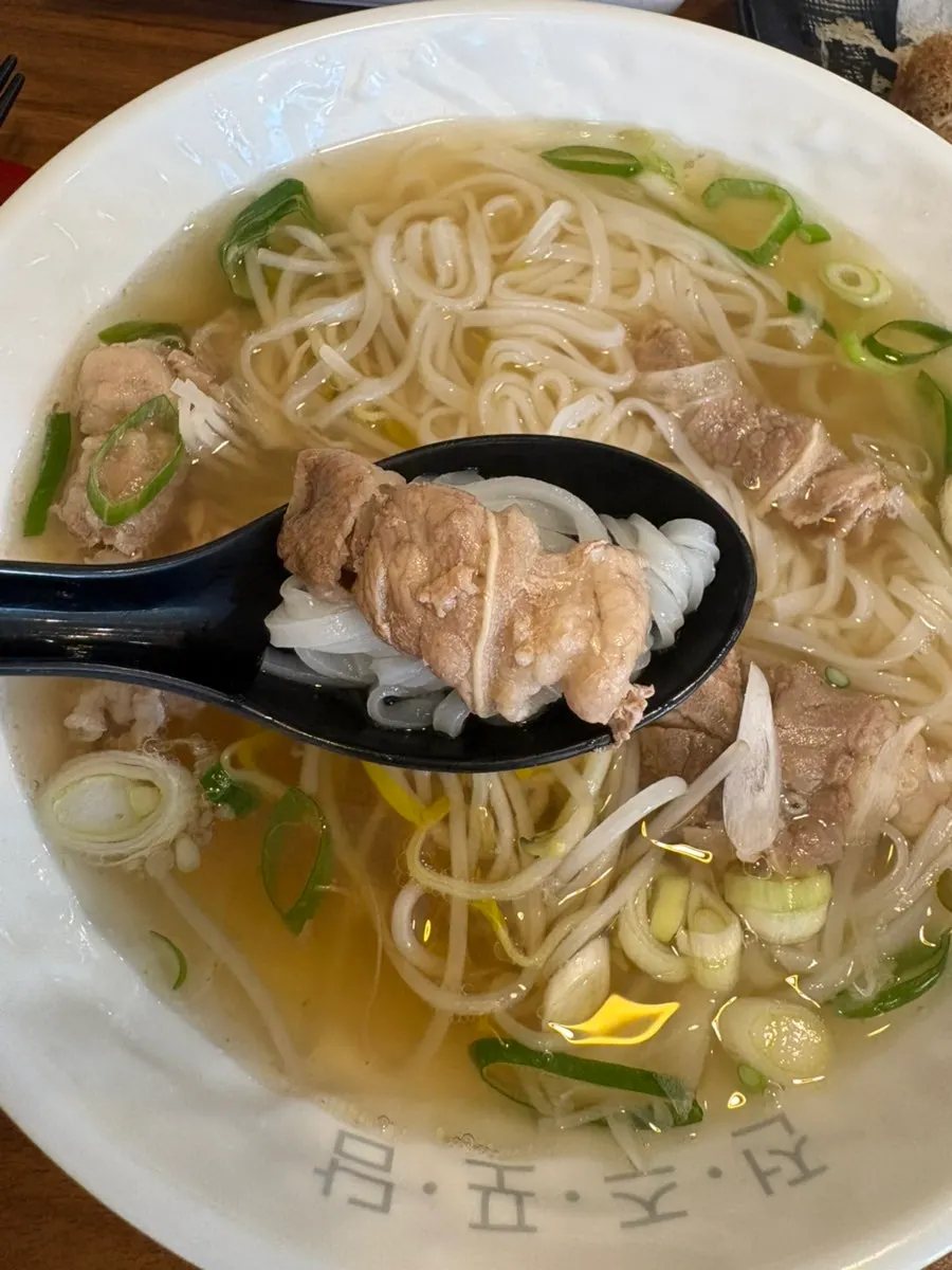 Beef brisket pho with rich broth