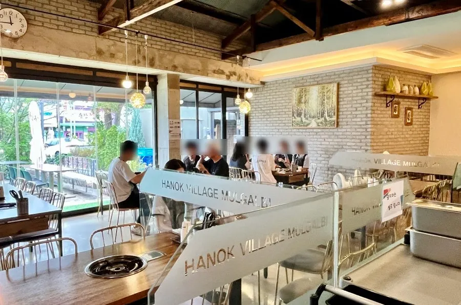 Interior with sofa tables and group seating