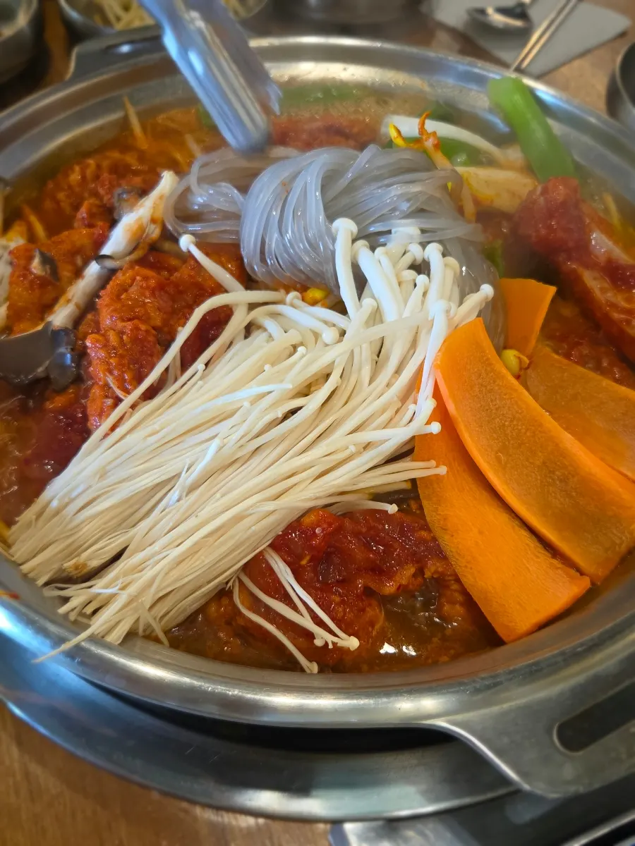 콩나물 숨이 죽어가는 물갈비